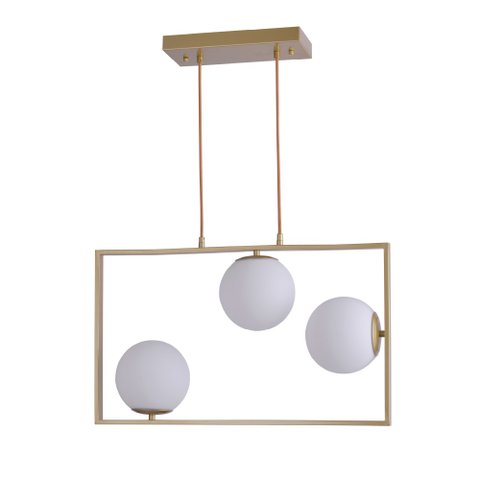 Pendente Jabuticaba Dourado 60cm Bancada Mesa Gourmet Hall