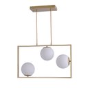 Ver imagem 1 de Pendente Jabuticaba Dourado 60cm Bancada Mesa Gourmet Hall
