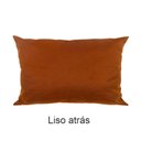 Ver imagem 5 de Capa para Almofada Drapeada em Veludo Retangular 60x40 Terracota