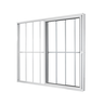 Janela de Alumínio de Correr 100x150cm 2 Folhas com Grade e Vidro Liso Linha Soft Mgm Branco - 4