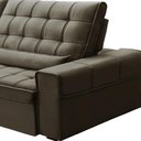 Ver imagem 6 de Sofá Retrátil Reclinável para Sala 4 Lugares 290cm Nebrasca F04 Veludo Marrom - Lyam Decor