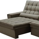 Ver imagem 7 de Sofá Retrátil Reclinável para Sala 4 Lugares 290cm Nebrasca F04 Veludo Marrom - Lyam Decor