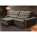 Ver imagem 2 de Sofá Retrátil Reclinável para Sala 4 Lugares 290cm Nebrasca F04 Veludo Marrom - Lyam Decor