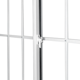 Janela de Alumínio de Correr 100x100cm 2 Folhas com Grade e Vidro Liso Linha Soft MGM Branco - 5