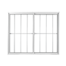 Janela de Alumínio de Correr 100x100cm 2 Folhas com Grade e Vidro Liso Linha Soft MGM Branco - 2