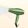 Secador de Cabelo 110v Profissional Difusor de Calor Verde - 4