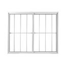 Ver imagem 2 de Janela de Alumínio de Correr 100x100cm 2 Folhas com Grade e Vidro Mini Boreal Linha Soft MGM Branco