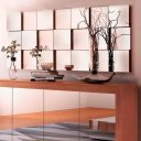 Ver imagem 4 de Espelho Decorativo 3d Painel Placa Vidro Liverpool 1,05m x 45cm Montável