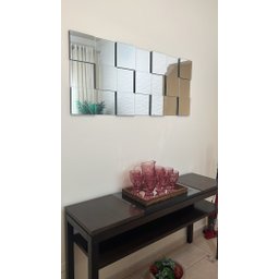 Espelho Decorativo 3d Painel Placa Vidro Liverpool 1,05m x 45cm Montável - 7