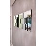 Espelho Decorativo 3d Painel Placa Vidro Liverpool 1,05m x 45cm Montável - 1
