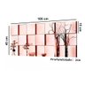 Espelho Decorativo 3d Painel Placa Vidro Liverpool 1,05m x 45cm Montável - 3