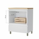 Ver imagem 5 de Balcão Modular Forno 1 Gaveta Rainha 70cm 100 Mdf