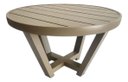 Ver imagem 1 de Mesa de Centro Alumínio Ripado Redonda Varanda Piscina 70cm