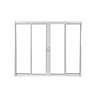 Janela de Alumínio de Correr 100x150cm 4 Folhas 2 Fixas com Vidro Liso Linha Soft Mgm Branco - 3