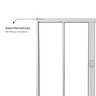 Janela de Alumínio de Correr 100x200cm 4 Folhas 2 Fixas com Vidro Liso Linha Soft MGM Branco - 7
