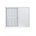 Janela de Alumínio Veneziana 100x120cm 3 Folhas 1 Fixa com Grade e Vidro Liso Soft Plus MGM Branco