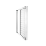 Janela de Alumínio Veneziana 100x100cm 3 Folhas Vidro Liso Soft Plus MGM  - 3