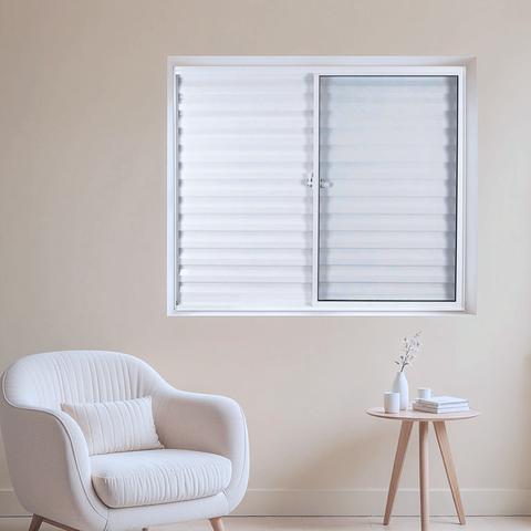 Janela de Alumínio Veneziana 100x100cm 3 Folhas Vidro Liso Soft Plus MGM Branco