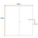 Ver imagem 3 de Janela de Alumínio Veneziana 100x100cm 3 Folhas Vidro Liso Soft Plus MGM Branco