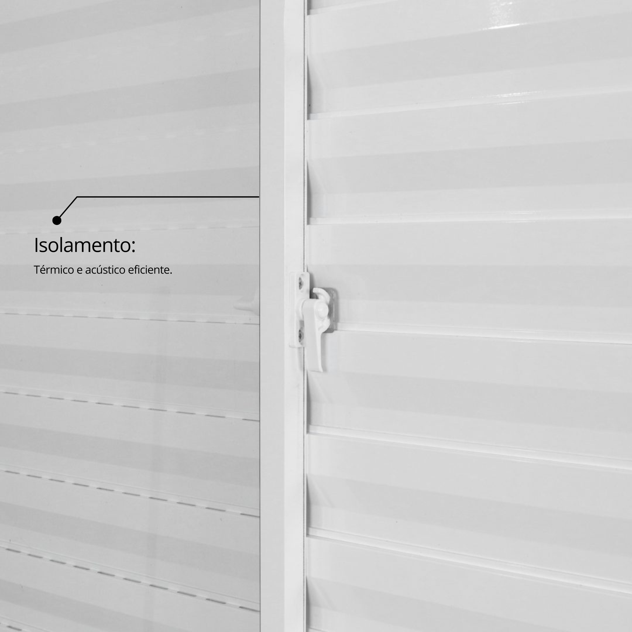 Janela de Alumínio Veneziana 100x120cm 3 Folhas Vidro Liso Soft Plus MGM - 8