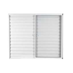 Janela de Alumínio Veneziana 100x120cm 3 Folhas Vidro Liso Soft Plus MGM - 2
