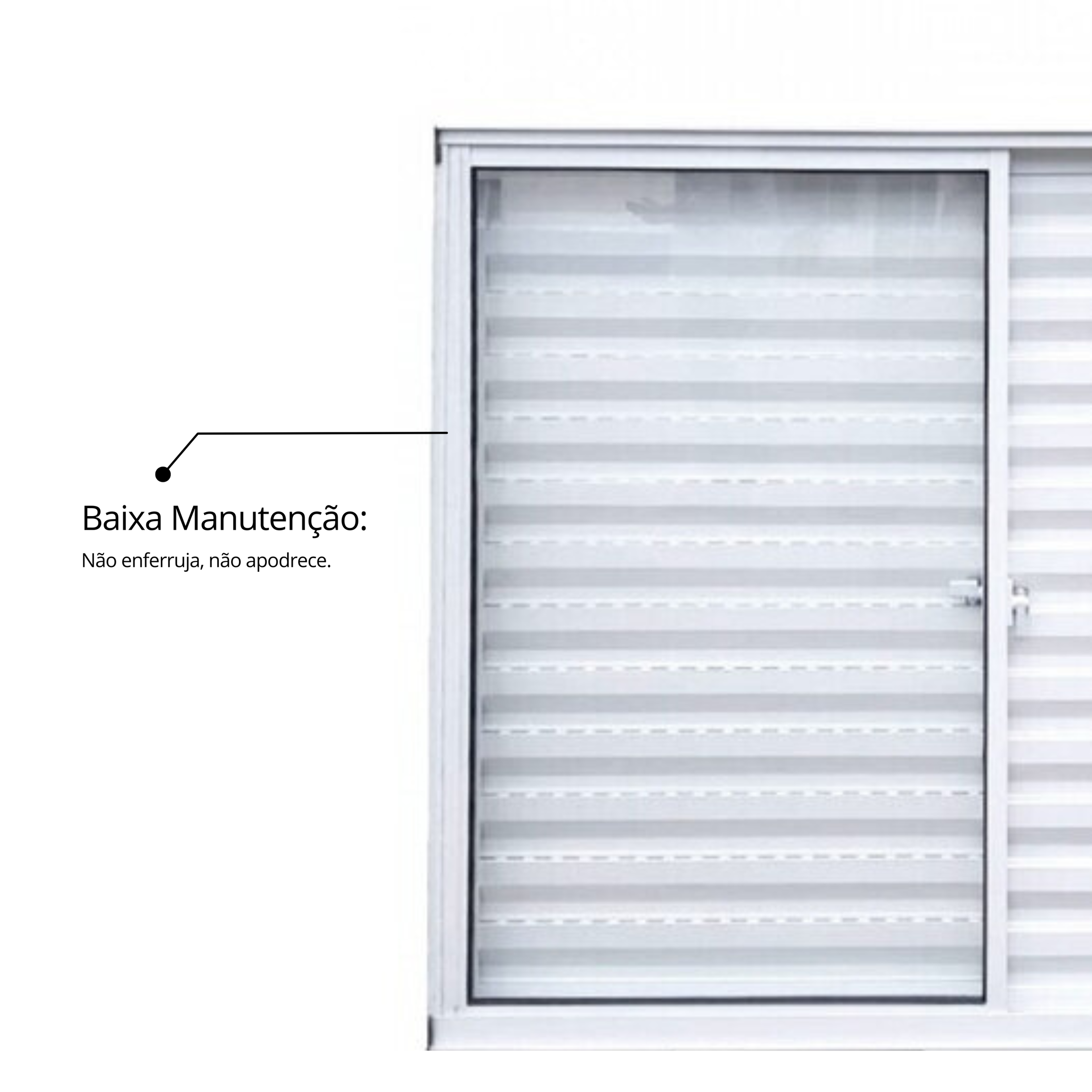 Janela de Alumínio Veneziana 100x120cm 3 Folhas Vidro Liso Soft Plus MGM - 7