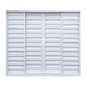 Janela de Alumínio Veneziana de Correr 100x120cm 4 Folhas Sem vidro Soft Plus MGM 