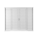 Ver imagem 2 de Janela de Alumínio Veneziana de Correr 100x120cm 4 Folhas sem Vidro Soft Plus Mgm