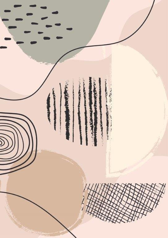 Kit com 3 Quadros Arte Abstrata em Lona 40x60cm - 2