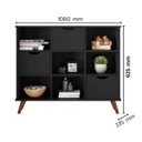 Ver imagem 3 de Nicho Organizador c/ 3 Gavetas Vintage Haia Q01 Preto - ADJ Decor