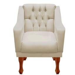 Kit Namoradeira + 2 Poltrona Decorativa Grécia Dritex Suede Bege - 4