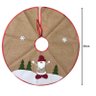 Saia para Árvore de Natal Decorada Rústica Bege Papai Noel 60cm - Master Christmas - 2