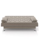 Ver mais imagens de Sofá Cama para Sala de Estar Quarto 193cm Bela M22 Suede Bege - Mpozenato