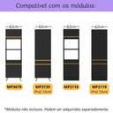 Ver imagem 2 de Kit Rodapé para Paneleiro/torre Quente 62cm Veneza com Pés Multimóveis Mp3730 Preto
