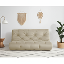 Ver imagem 2 de Colchão Futon Casal Dobrável Sofa Cama Bege Acquablock