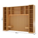 Ver imagem 3 de Guarda Roupa Planejado 7 Portas 2 Mesas Cabeceira Samambaia CabeCasa MadeiraOriginals Carvalho