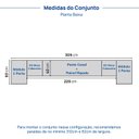 Ver imagem 5 de Guarda Roupa Planejado 7 Portas 2 Mesas Cabeceira Samambaia CabeCasa MadeiraOriginals Carvalho