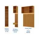 Ver imagem 4 de Guarda Roupa Planejado 7 Portas 2 Mesas Cabeceira Samambaia CabeCasa MadeiraOriginals Carvalho
