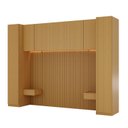 Ver imagem 2 de Guarda Roupa Planejado 7 Portas 2 Mesas Cabeceira Samambaia CabeCasa MadeiraOriginals Carvalho