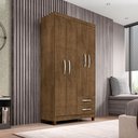 Ver imagem 4 de Guarda Roupa Solteiro Ambiente Modena 4 Portas Malbec - Incorplac