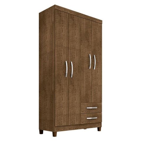 Guarda Roupa Solteiro Ambiente Modena 4 Portas Malbec - Incorplac