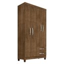 Ver imagem 1 de Guarda Roupa Solteiro Ambiente Modena 4 Portas Malbec - Incorplac