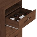 Ver imagem 4 de Cômoda Primor Max 4 Gavetas 1 Nicho MDP Puxador MDF Cinamomo