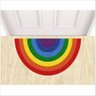 TAPETE FORMATO ARCO ÍRIS, MUITO COLORIDO E DIVERTIDO, PARA QUARTO SALA BANHEIRO COZINHA. - 1