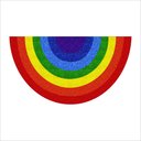 Ver imagem 2 de TAPETE FORMATO ARCO ÍRIS, MUITO COLORIDO E DIVERTIDO, PARA QUARTO SALA BANHEIRO COZINHA.