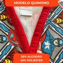 Ver imagem 6 de Roupão Aveludado Lepper Estampado Personagens Infantil Vingadores P