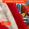 Roupão Aveludado Lepper Estampado Personagens Infantil Vingadores P - 5