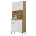 Ver imagem 1 de Kit Armario 4 Portas 1 Gaveta Cris Kit's Paraná - Freijó/supremo