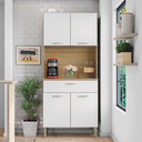 Ver imagem 2 de Kit Armario 4 Portas 1 Gaveta Cris Kit's Paraná - Freijó/supremo