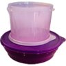 Tupperware Kit 2 Peças Tigelas 1l e 1,1l Rosa e Roxa Tupperware Kit 2 Peças Tigelas 1l e 1,1l Rosa e - 2